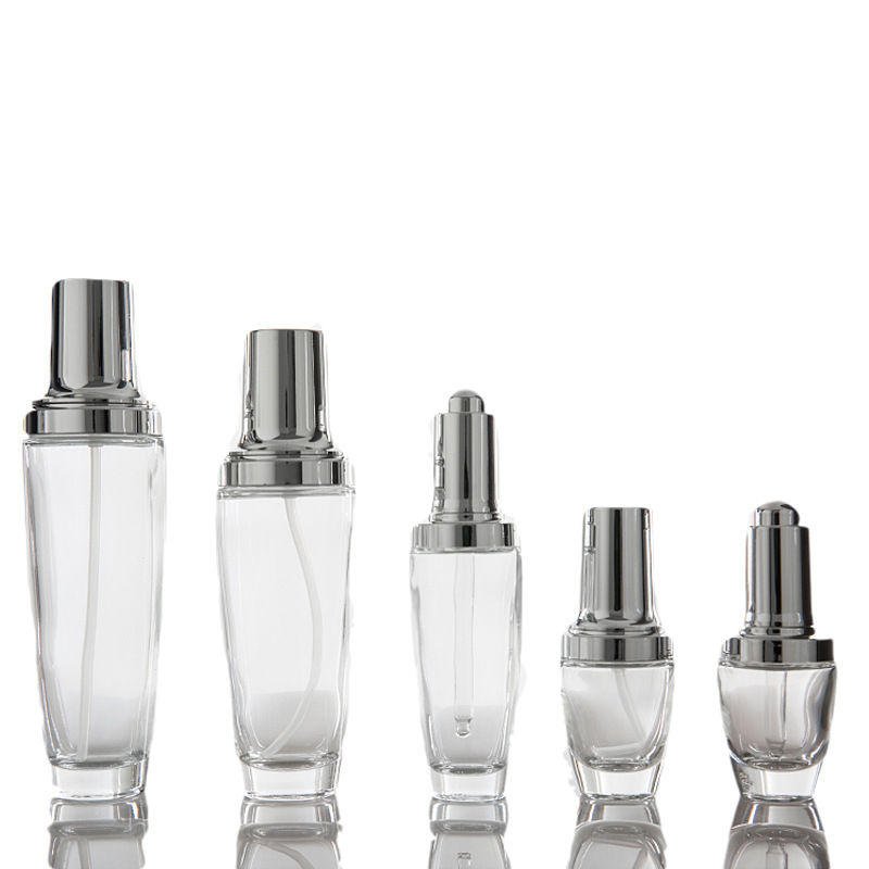 STOCK 20ml 30ml 40ml 50ml 60ml 80ml 100ml empty glass cosmetic skincare bottle