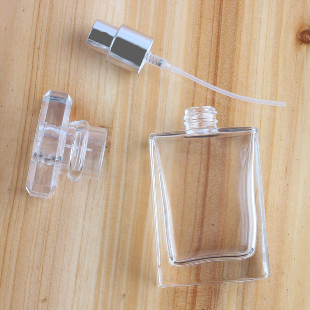 STOCK 30ml 50ml Transparent clear Black Perfume Bottles Empty Glass Mist Spray Bottles Dispenser Atomizer
