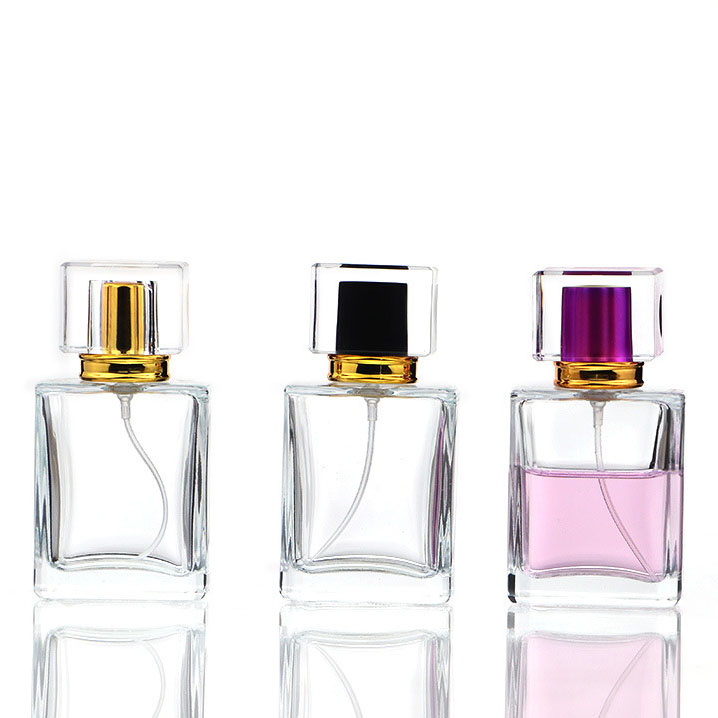 STOCK Amazon hits the shelves 30ml thicken white glass travel sub perfume bottle with lid for fragrance