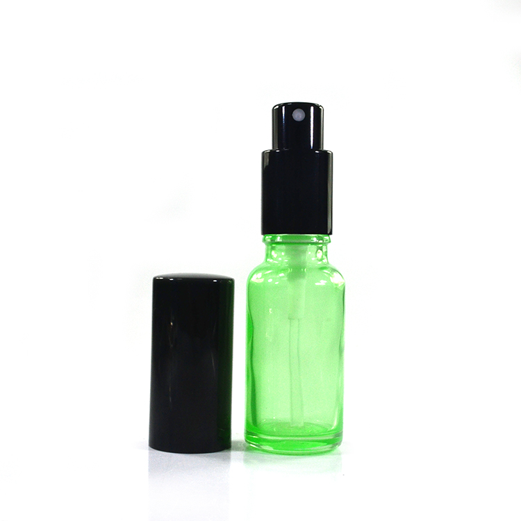 STOCK Elegant 15ml 30ml 50ml 100ml Spraying colorful Glass Perfume Bottle Refillable Pump Atomizer Bottle with Sprayer and Alumi