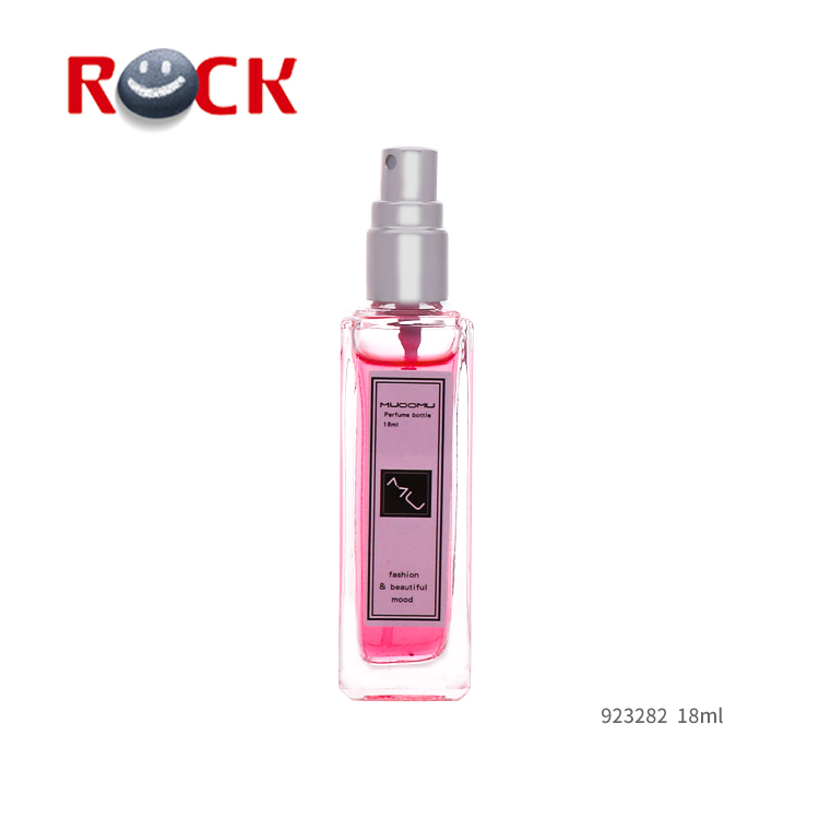 STOCK NOW! 5ml 10ml 18ml Clear Square Spray Glass Perfume Bottle