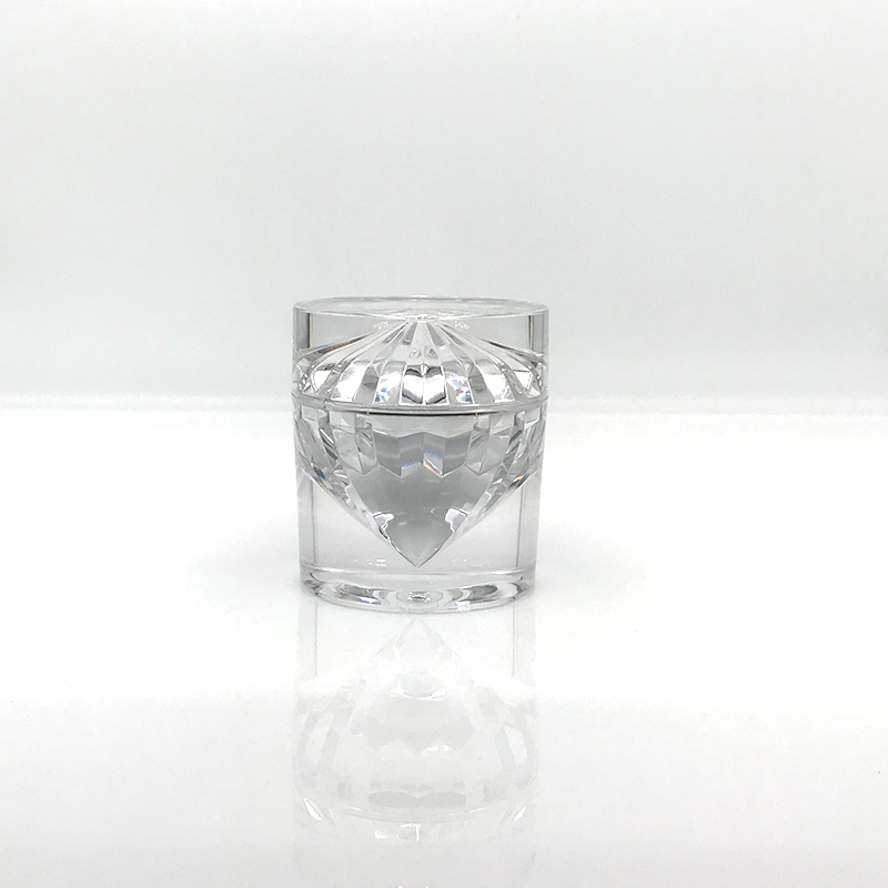 STOCK PINK SILVER 15g 50g high grade transparent high quality diamond shaped acrylic cosmetic jar