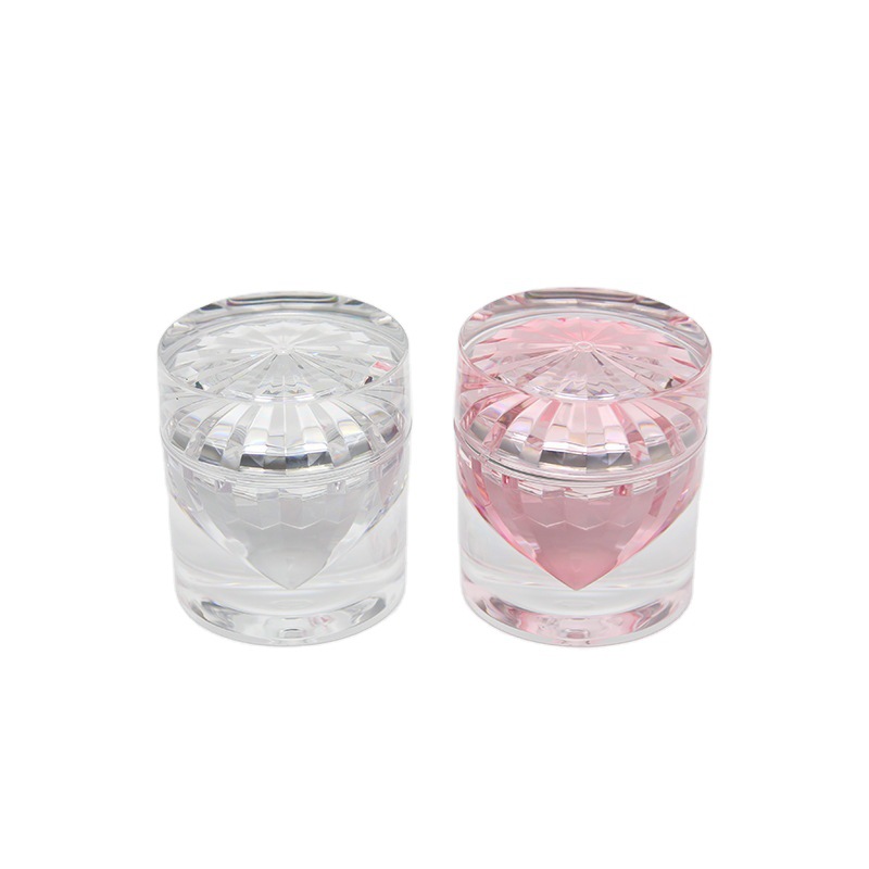STOCK PINK SILVER 15g 50g high grade transparent high quality diamond shaped acrylic cosmetic jar