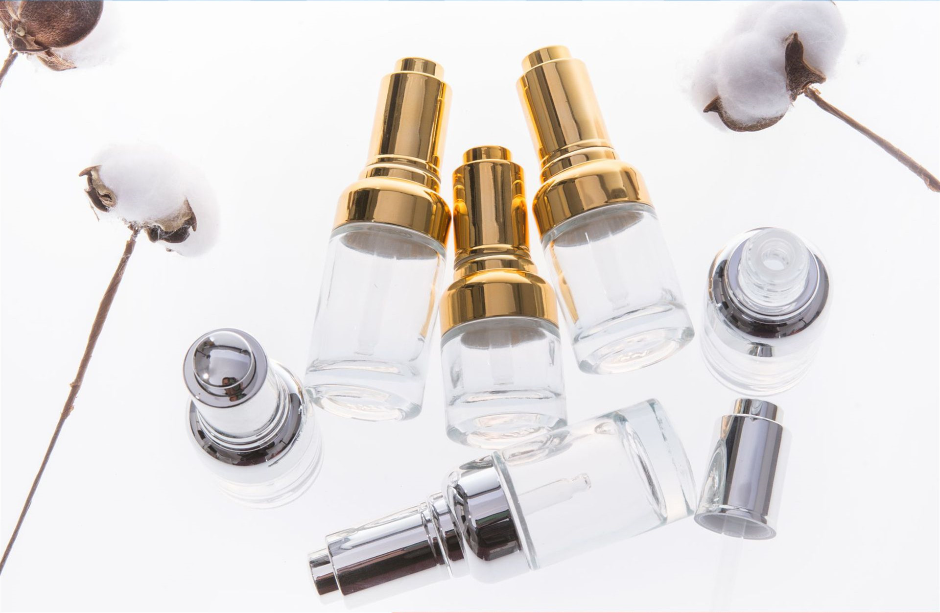 STOCK luxury skin care serum glass bottle with dropper 5ml 15ml 30ml