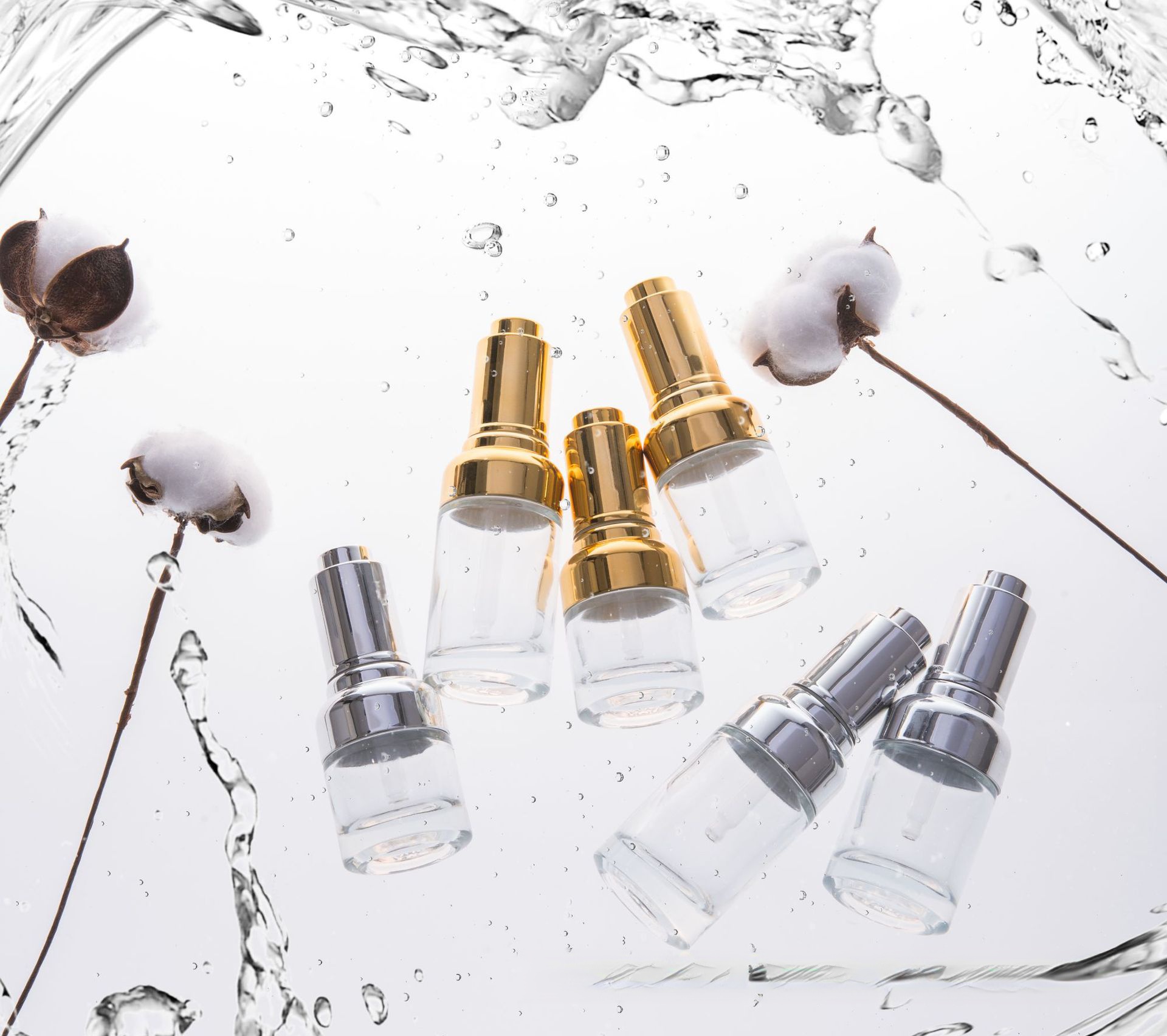 STOCK luxury skin care serum glass bottle with dropper 5ml 15ml 30ml