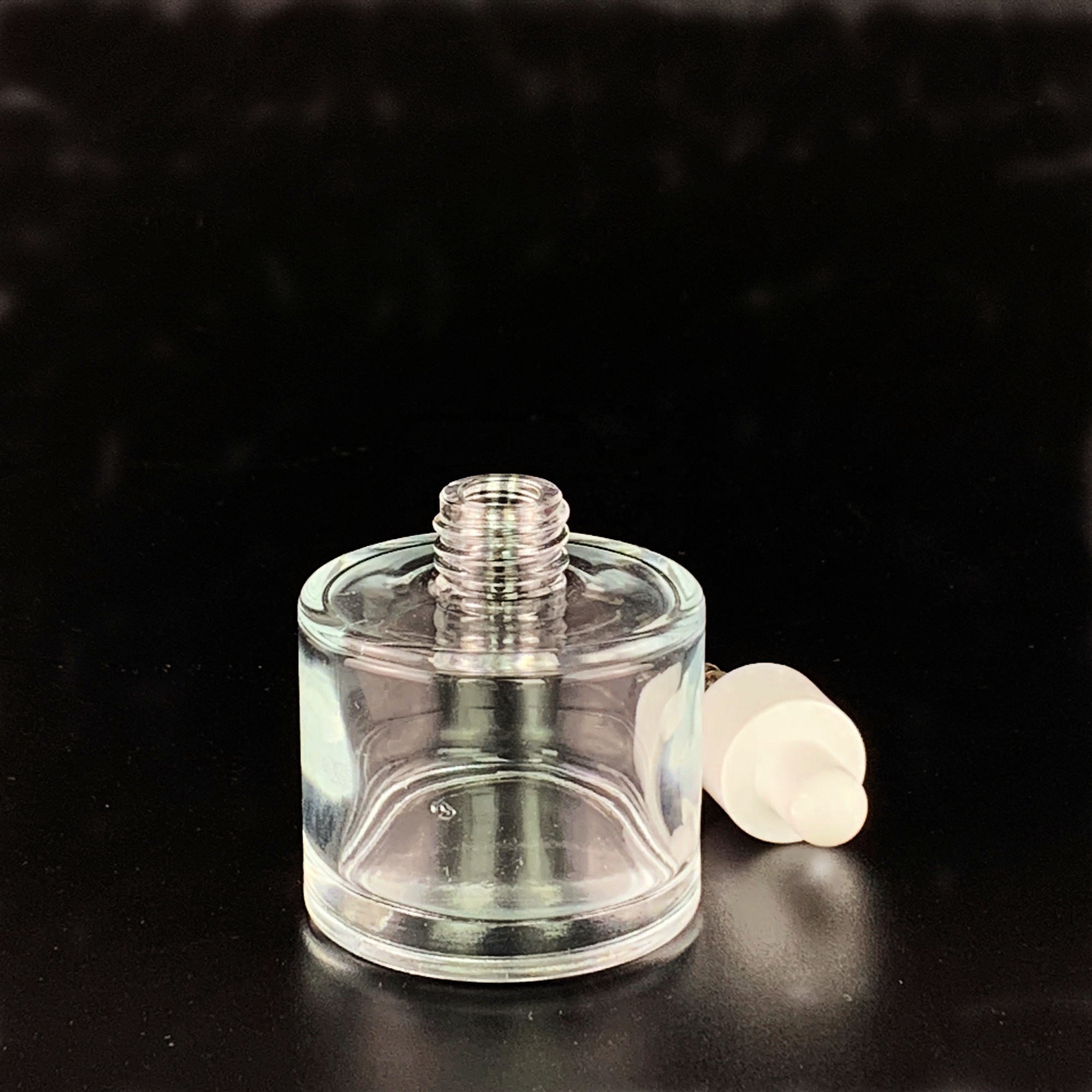 STOCK round 50ml glass dropper bottle
