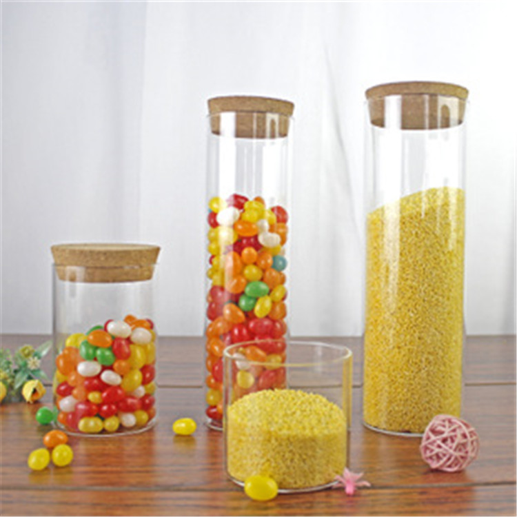 Safety glass high borosilicate glass storage jar suppliers with customized size