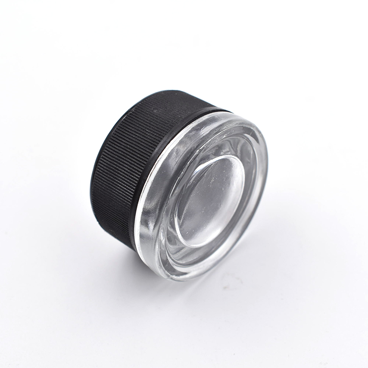 Safety seal CBD shatter Wax containers glass jar with child proof cap for 1g 3g 5g