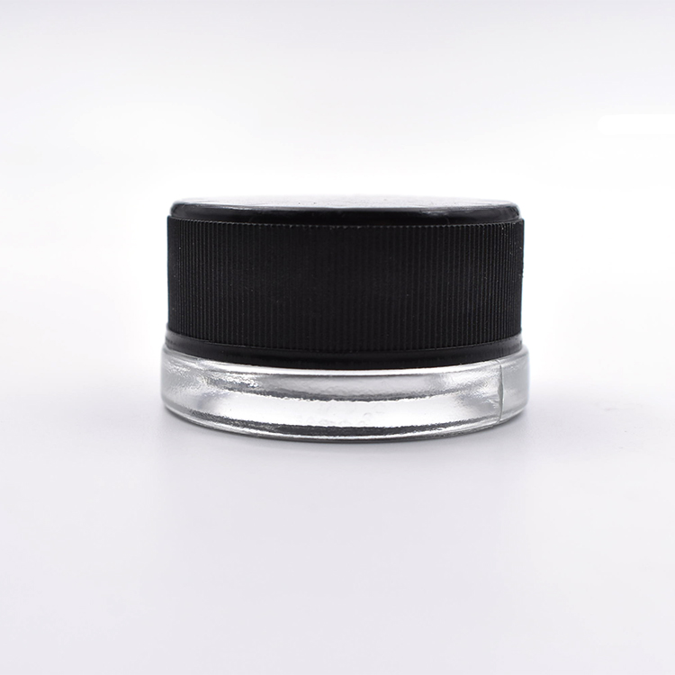 Safety seal CBD shatter Wax containers glass jar with child proof cap for 1g 3g 5g