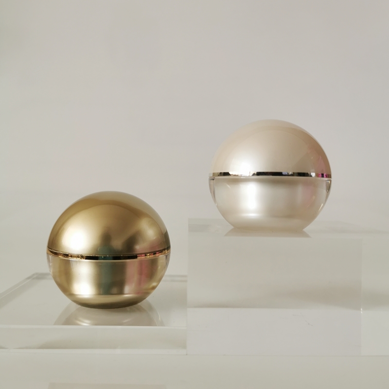 Sale Acrylic Jar Shape Face Cream Jars Lip Balm Ball Container Acrylic Cream Container Jar 10g custom logo