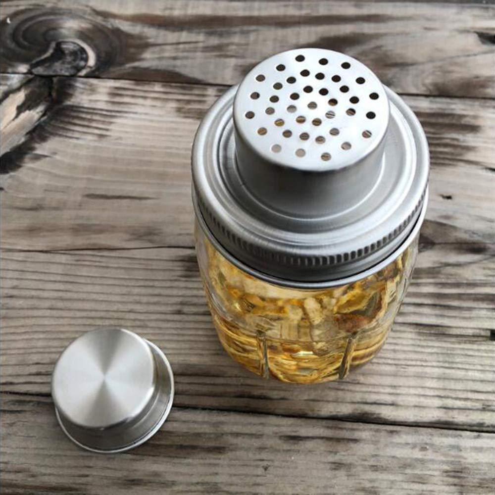 Sale Bulk 16OZ 500ml Airtight Mason Glass Jar Luxury with Shaker Lid