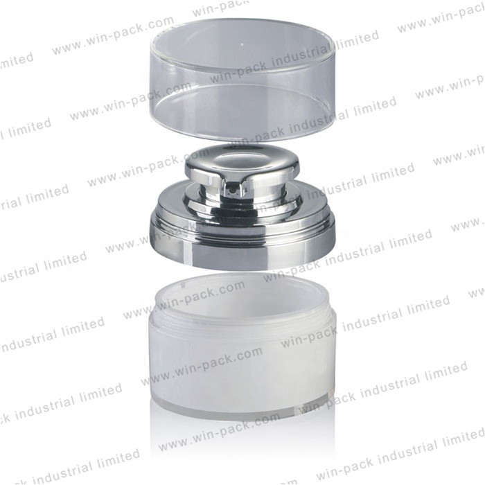 Sale Well 15g 30g 50g 80g Plastic Cosmetic Cream Acrylic Airless Containers Jar With Air Pump
