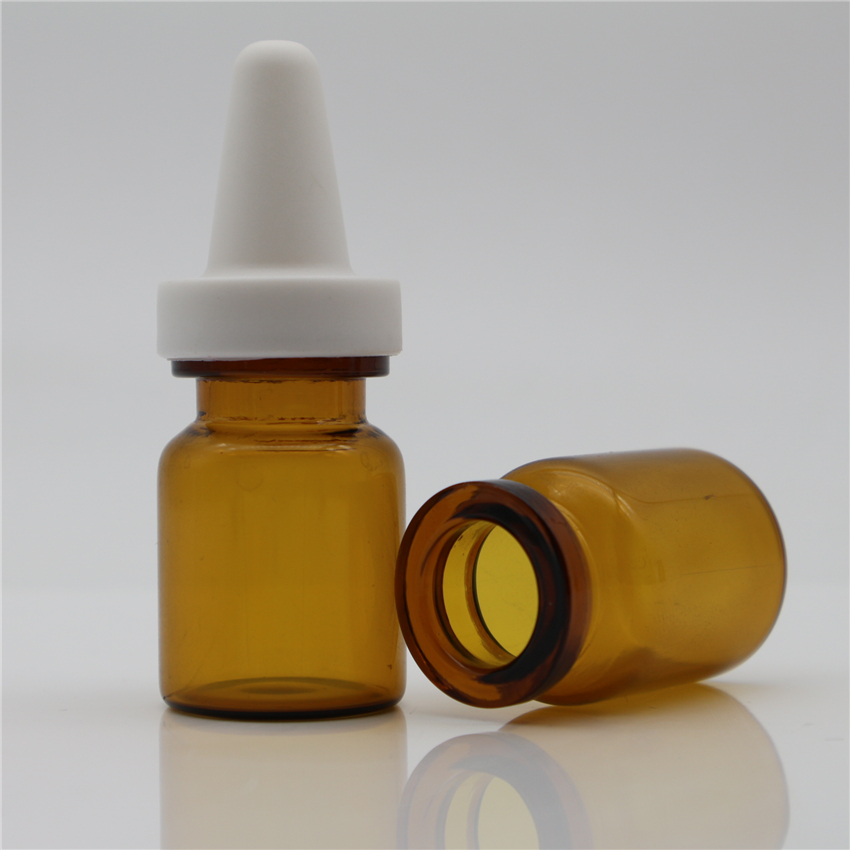 Sale medical glass dropper 8ml 10ml 20ml penicillin pharmaceutical rubber stopper glass bottle