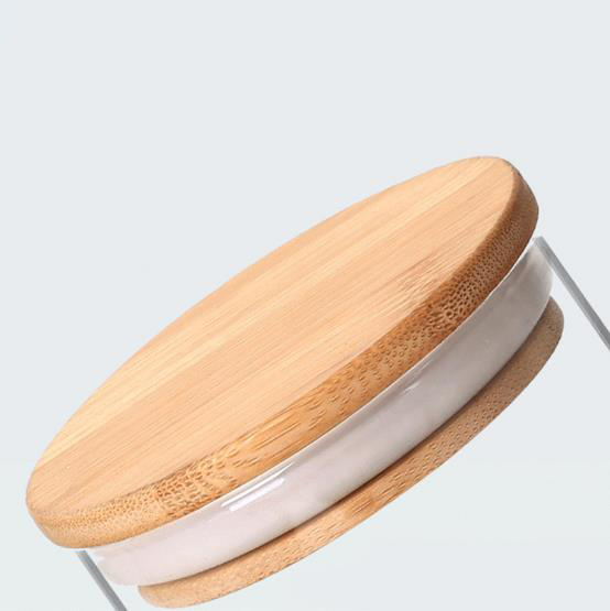 Sales bamboo cover tea storage tank kitchen pot