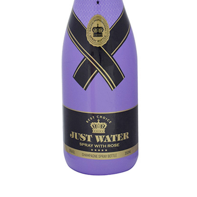 Salon professional champagne plastic fine mist spray bottle wet mist spray bottle