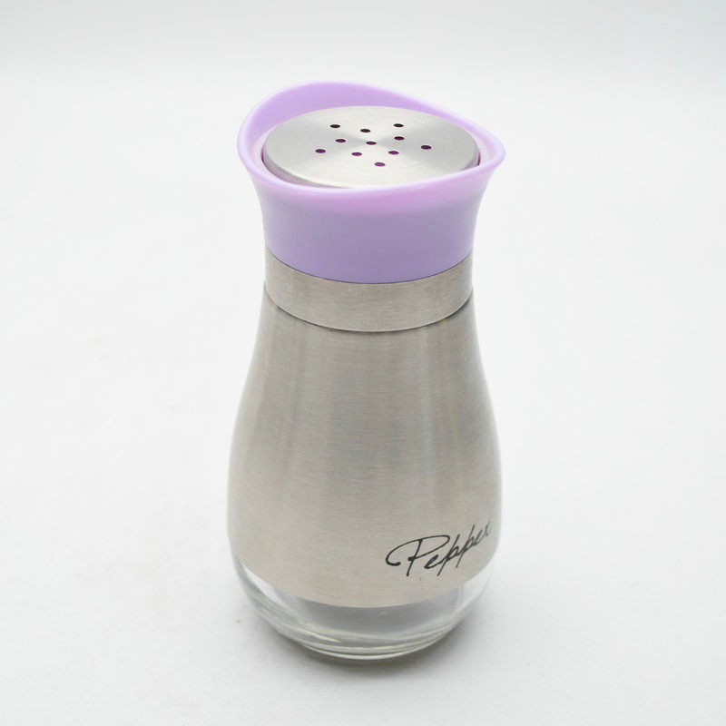 Salt Pepper Herb Flavoring Spice Bottle Spice Jar  120 ml Cylindrical Glass Jar