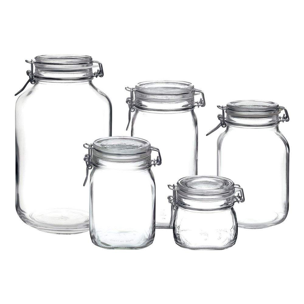 Salt flavour glass container spiecs jar
