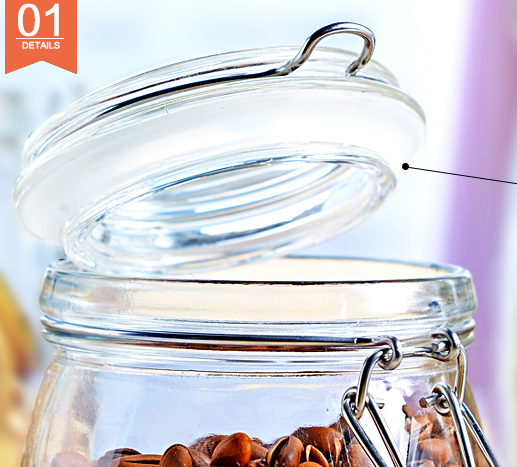 Salt flavour glass container spiecs jar