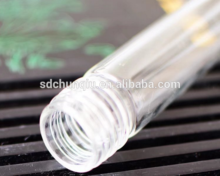 Sample 100ml tube glass liquor bottle with sealed aluminium screw cap, mini boro glass wine alcoholic vodka tube bottle