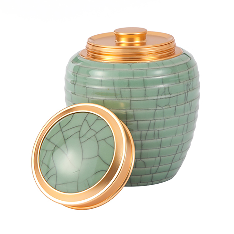 Sample Available Custom Porcelain Coffee Tea Container Ceramic Food Storage Jar with Airtight Seal Lid