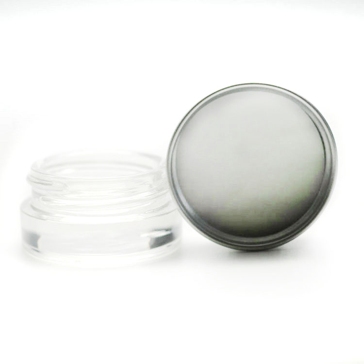 Sample Beauty Facial Sparkly Loose Pigments 5ml Glass Jar with 38-400 Silver Aluminium Cap