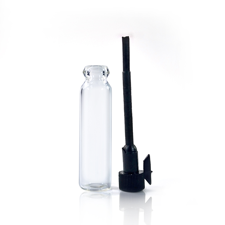 Sample Free 1ml 2ml 3ml mini glass bottle clear perfume sample vials with stick stopper