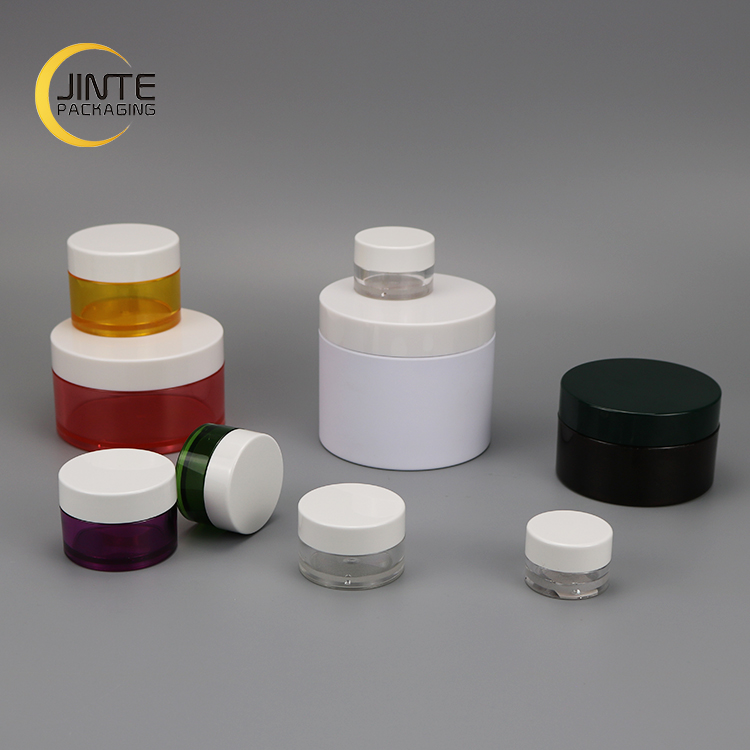 Sample Free 5g-250g Empty Plastic PETG Cosmetic Cream Make Up Jar