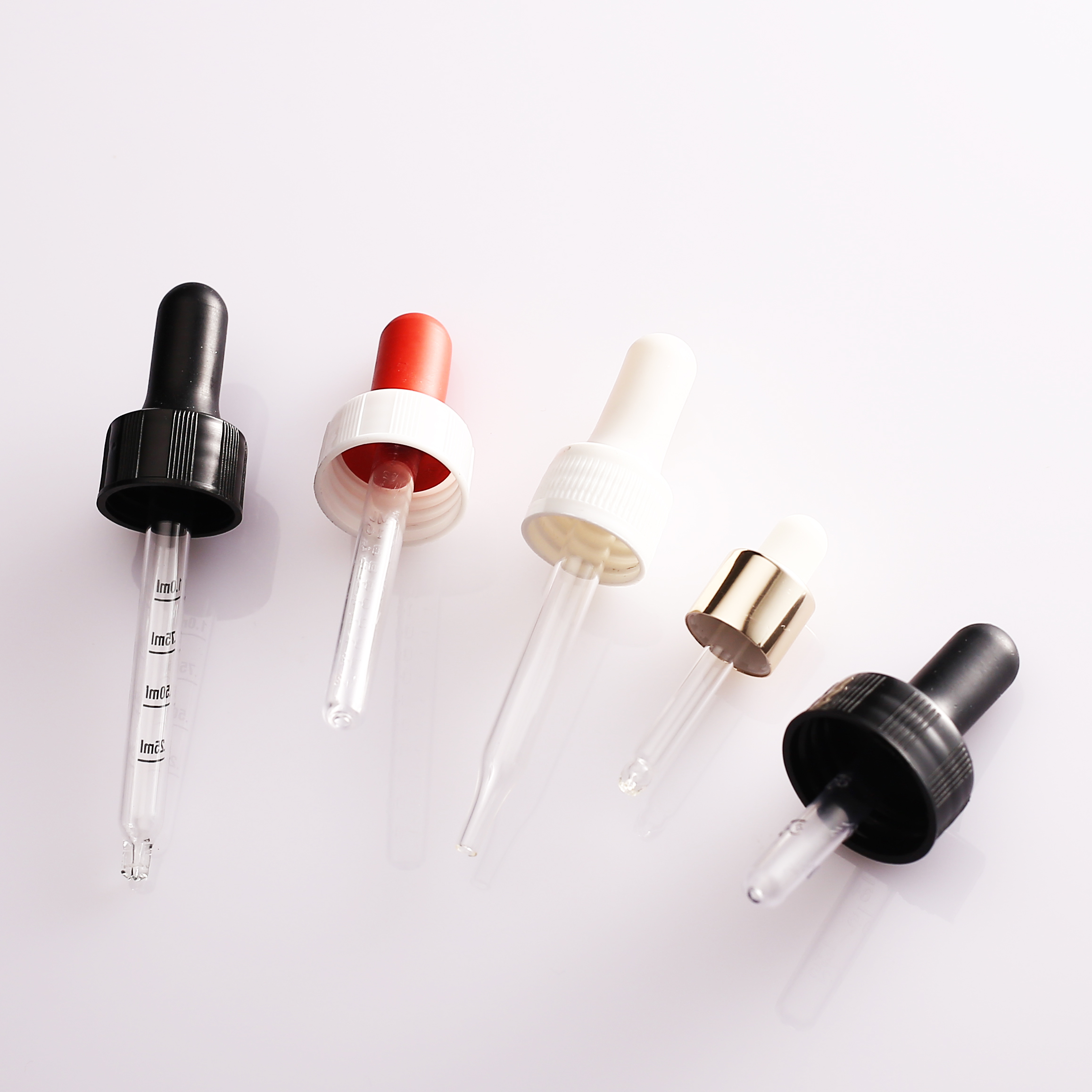 Sample bottle 2ml 3ml 5ml 7ml essential oil bottle with gold-plated cap general ampoule glass vial