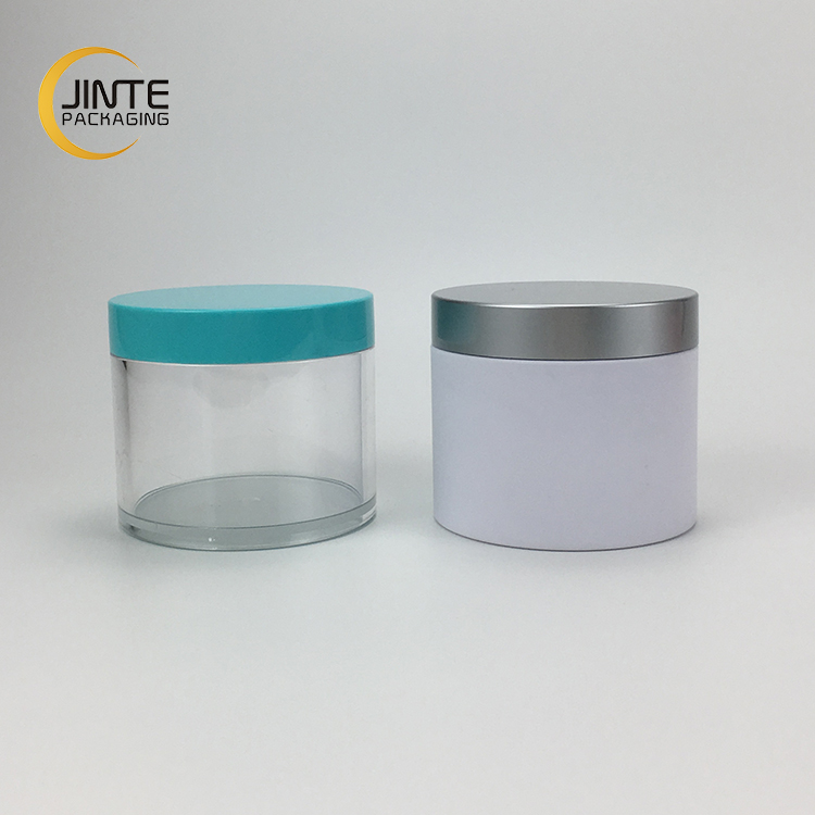 Sample free Empty Thick Wall Pomade Cosmetic PETG Plastic 8oz Cosmetics Jar