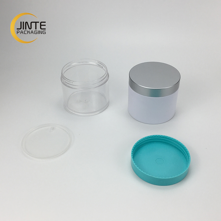 Sample free Empty Thick Wall Pomade Cosmetic PETG Plastic 8oz Cosmetics Jar