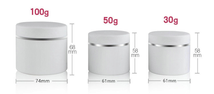 Sample order IMIROOTREE PP matte double wall containers, plastic jar for for UV builder gel 30g,50g,100g