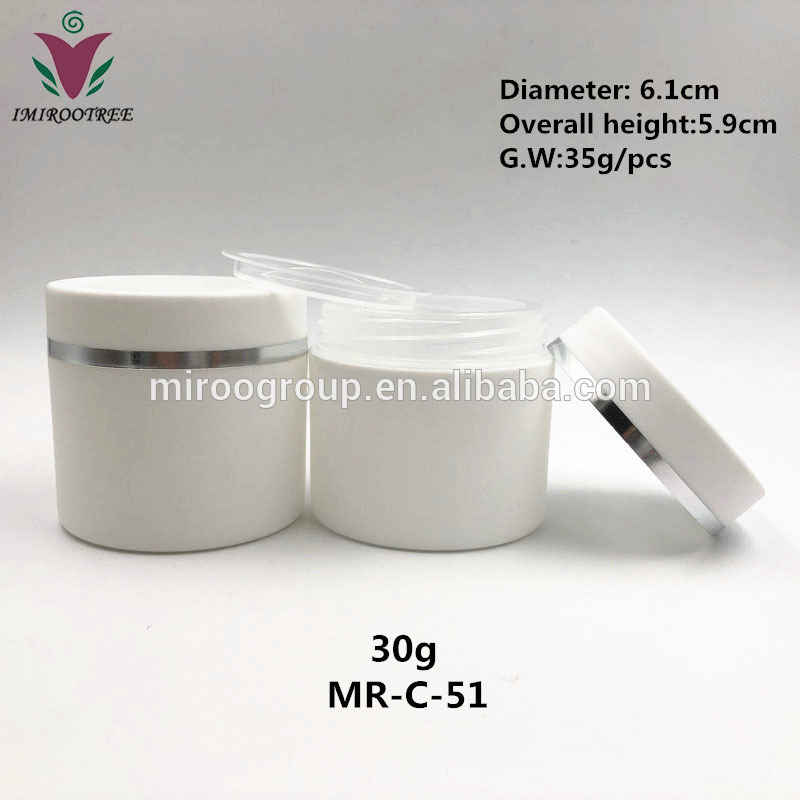 Sample order IMIROOTREE PP matte double wall containers, plastic jar for for UV builder gel 30g,50g,100g