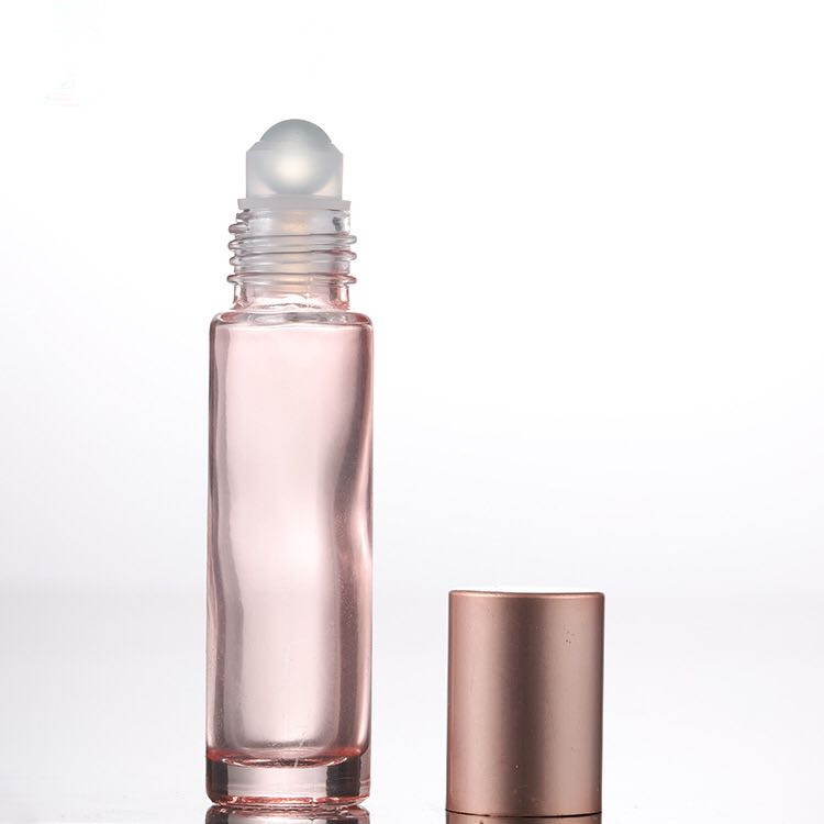 Santo 10ml rose golden glass roll on bottle pink essential oil perfume bottles