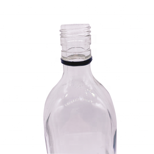 Saudi Arabia 700ml 750ml square shaped vodka drinking transparent wholesale glass bottle
