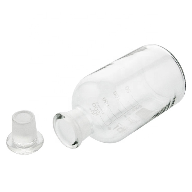 Scale small mouth reagent bottle reagent glass bottle 500ml 1000ml lab reagent bottle