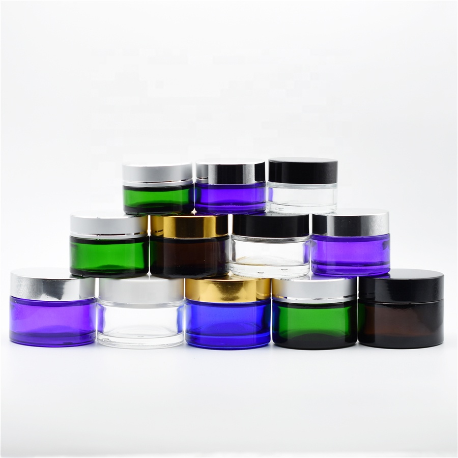 Screen Printing 10g 20g 30g 50g 60g 100g 200g Clear Glass Cosmetics Cream Jars