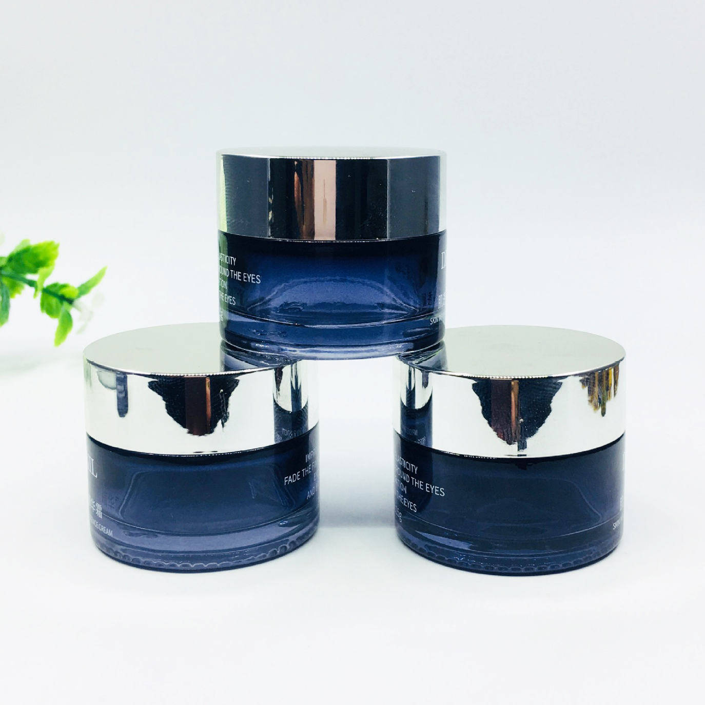 Screen Printing 10g 20g 30g 50g 60g 100g 200g colorful custom matte frosted Glass Cosmetics Cream Jars