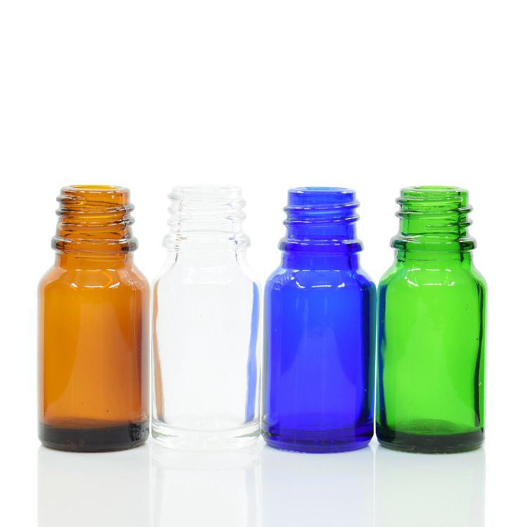 Screen Printing 10ml Amber Cobalt Blue Green Transparent E Liquids Glass Bottle With Euro Dropper And Dripper