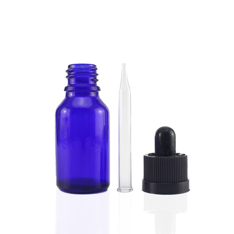 Screen Printing 10ml Amber Cobalt Blue Green Transparent E Liquids Glass Bottle With Euro Dropper And Dripper