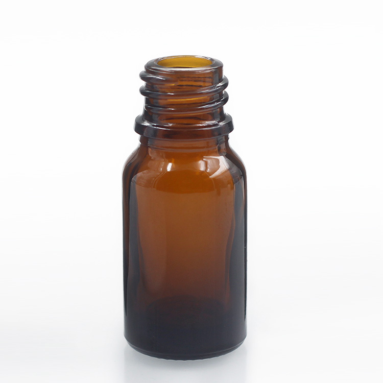 Screen Printing 10ml Amber Glass Dropper Bottle for Essential Oil Packaging