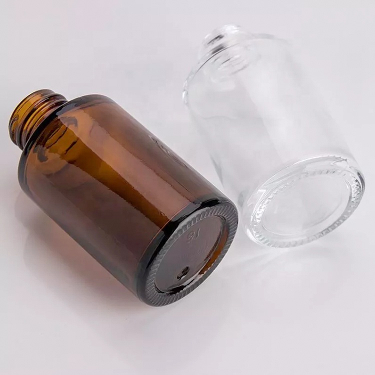 Screen Printing 30ml Glass Dropper Bottles Essential Oil Bottle Customize 30ml Frosted Cosmetic Bottle