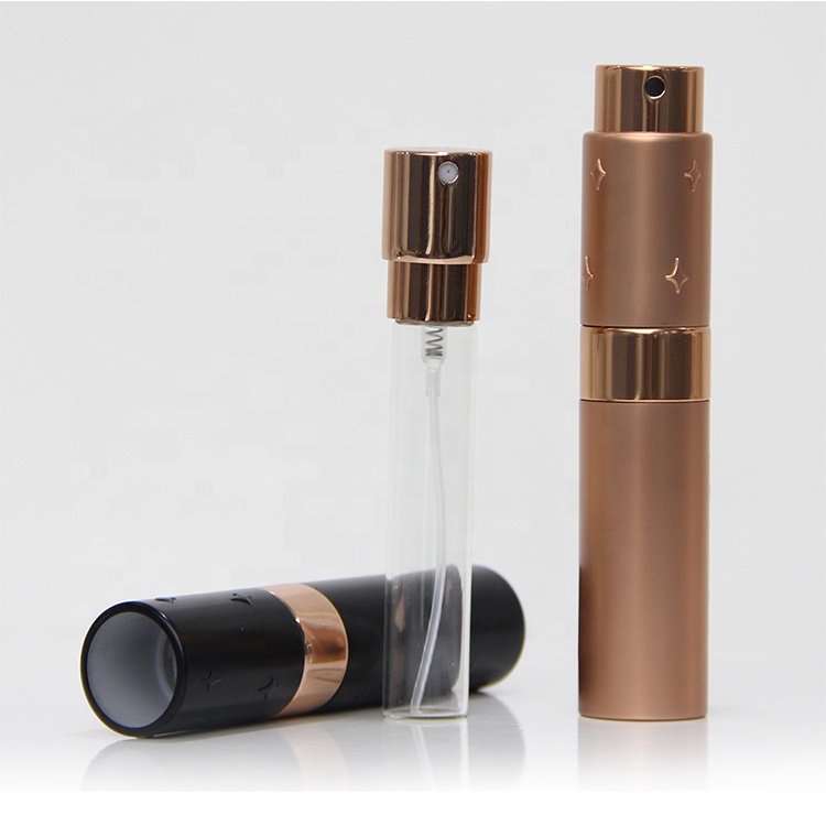 Screen Printing Glossy Aluminium Travel Pocket Parfum Bottle