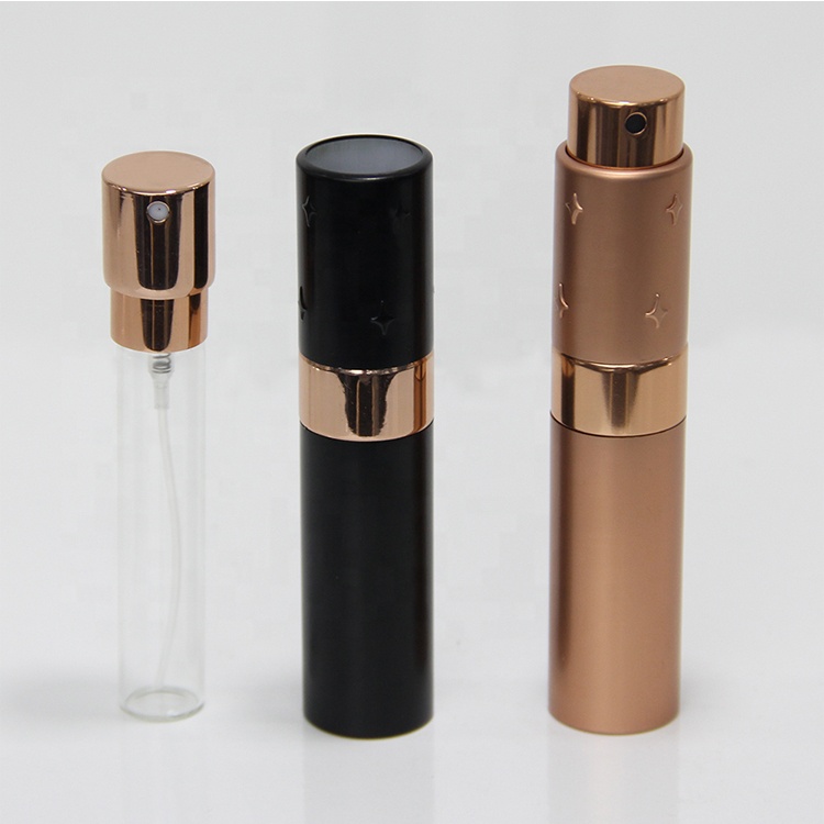 Screen Printing Glossy Aluminium Travel Pocket Parfum Bottle