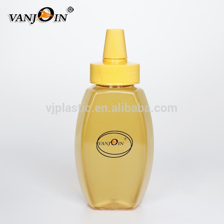 Screen Printing Quenline Honey Plastic Jar BPA Free Flip Lid