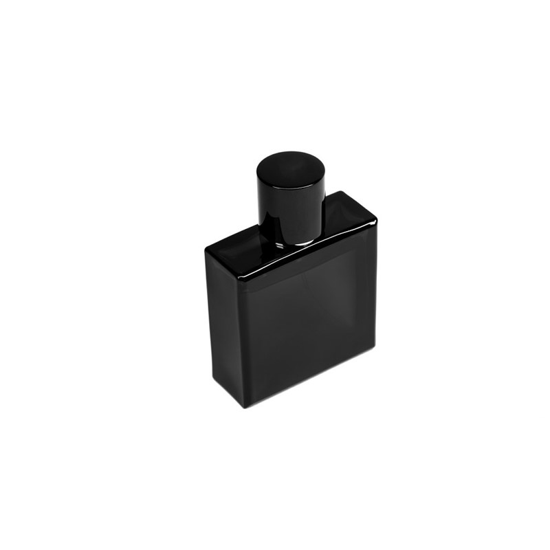 Screw Top 30ml Black Clear Square Shape Atomizer Parfum Bottle Glass Spray Pump Perfume Bottles