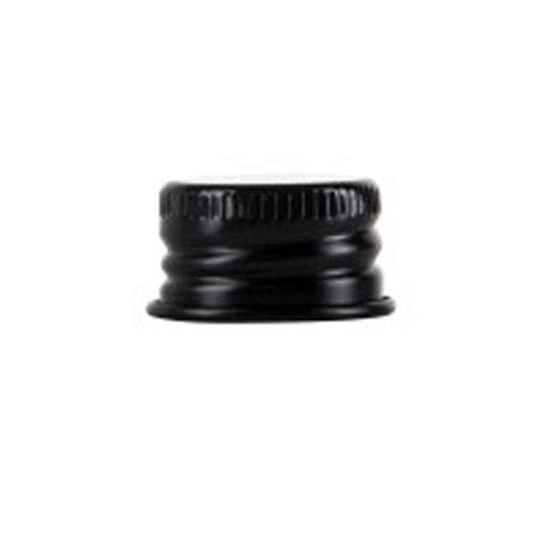 Screw Top Glass Pre-Roll Packaging Tubes Bottles With Black Aluminum Cap