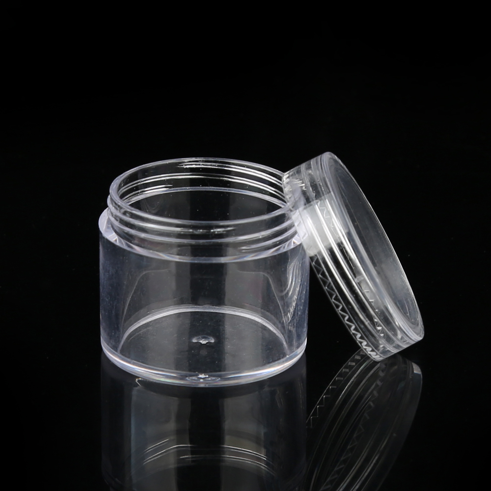 Screw cap transparent plastic jar container PP clear 5ml mini jar