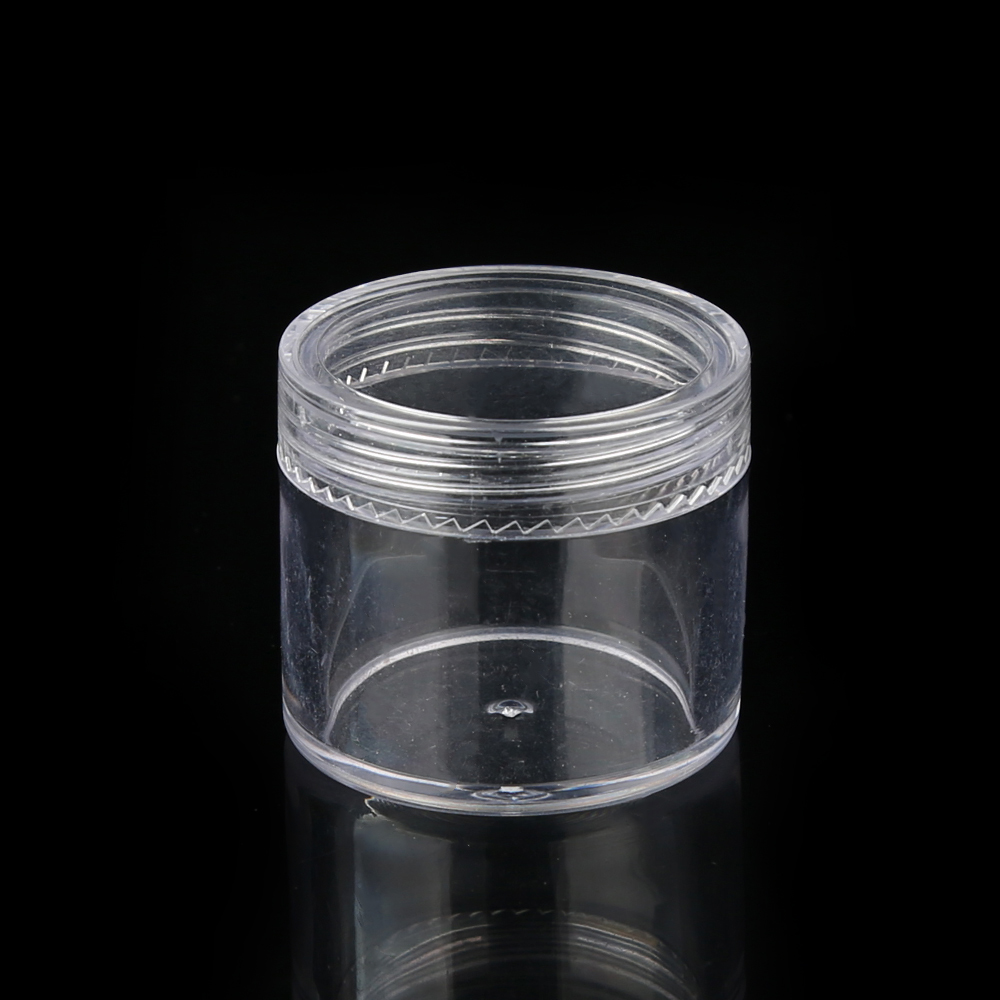 Screw cap transparent plastic jar container PP clear 5ml mini jar