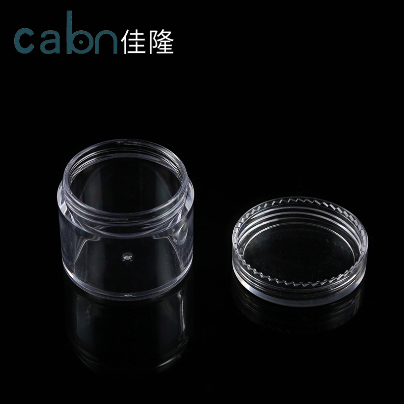 Screw cap transparent plastic jar container PP clear 5ml mini jar