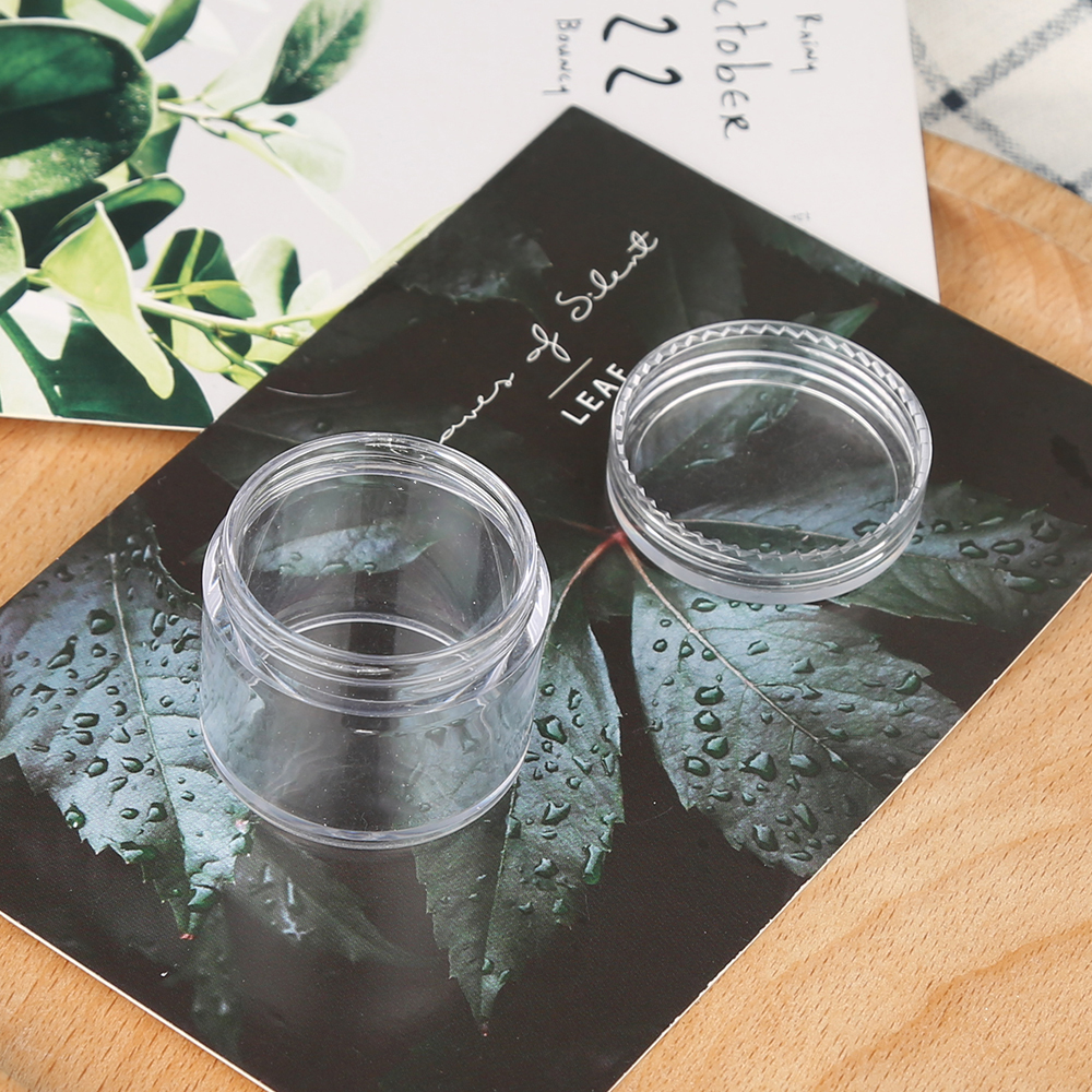 Screw cap transparent plastic jar container PP clear 5ml mini jar